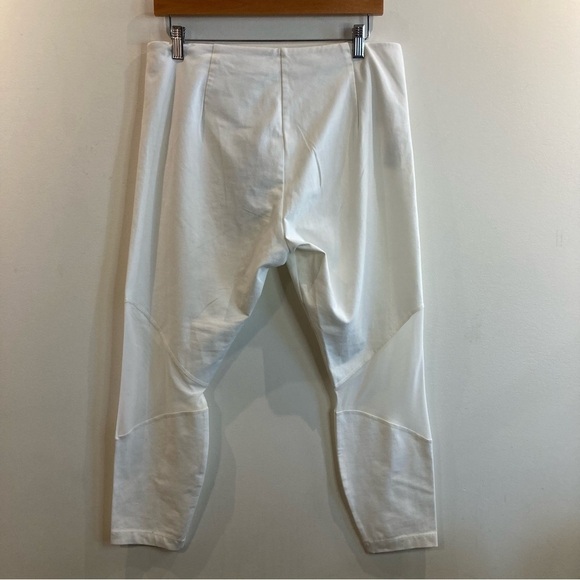 LYSSE SZ XL Alder Mesh Detail Crop Off White Comfort Leggings New With Tags - Picture 6 of 11